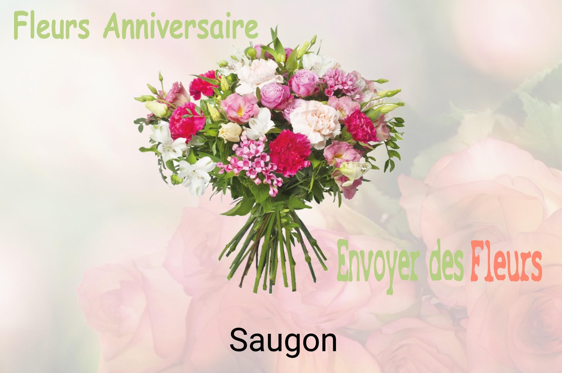 Bouquet de fleurs d’anniversaire livré à Saugon